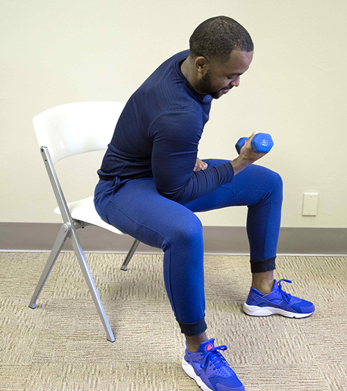 Terrence - Bicep Curl at Home (Proper Form)