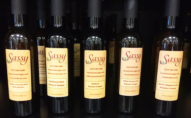 Sassy Oil and Vinegars Display