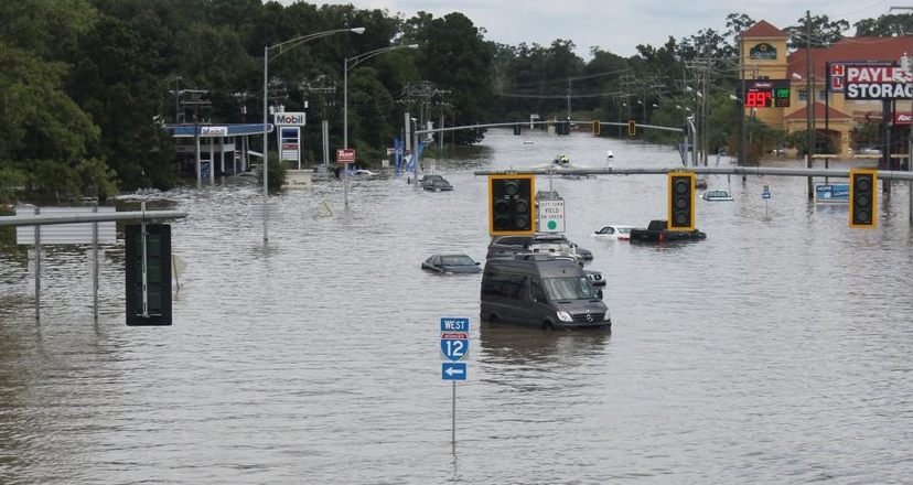 O'Neal Lane Flooded During 2016 Baton Rouge Flood "Great Flood of 2016"