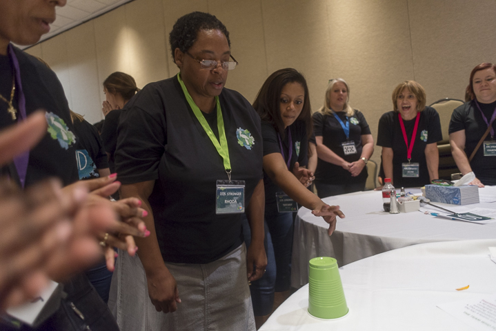 Rhoda Hundley Flip Cup at Pelican Family Reunion