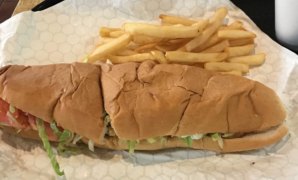 Leblanc's Drive Inn Poboy in Zachary, Louisiana