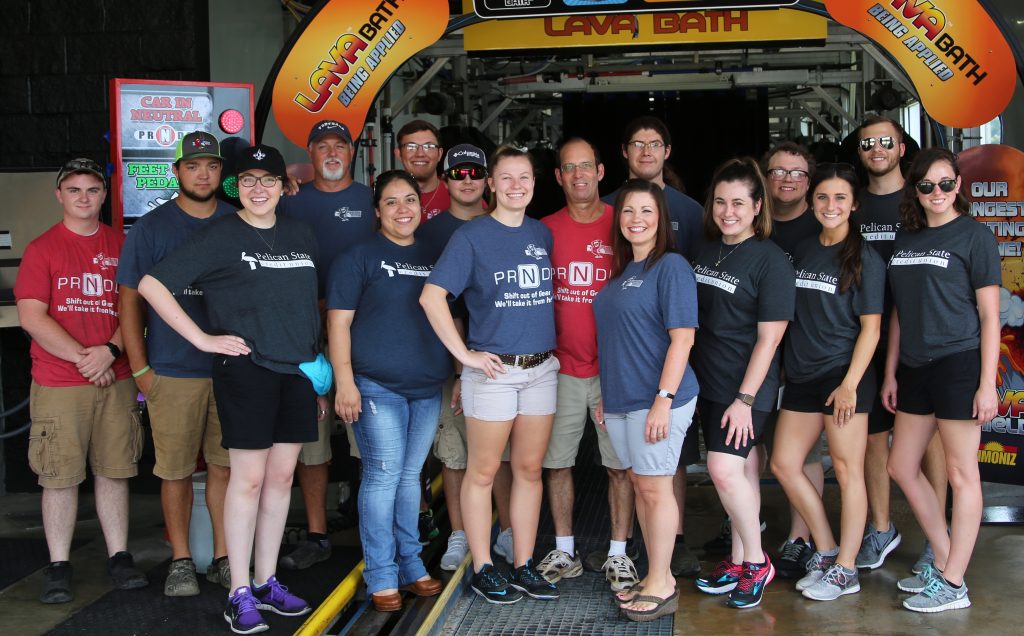 Pelican State Credit Union Car Wash Takeover at Speedy Pete's in Alexandria, Louisiana