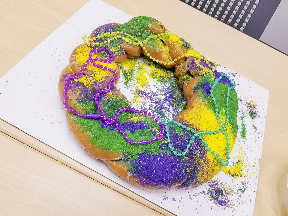 Batter's Box Pineville Louisiana King Cake