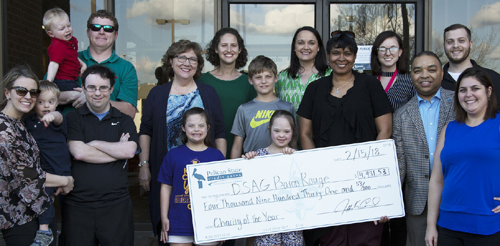 Pelican State CU Down Syndrome Awareness Group Check Presentation